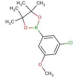 Structure of 1,3,2-Dioxaborolane, 2-(3-chloro-5-methoxyphenyl)-4,4,5,5-tetramethyl-