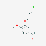 Structure of 3-(3-Chloropropoxy)-4-methoxybenzaldehyde