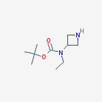 Structure of tert-butyl azetidin-3-yl(ethyl)carbamate