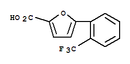Chemical structure of 5-[2-(TRIFLUOROMETHYL)PHENYL]-2-FUROIC