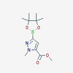 Structure of Methyl 2-methyl-5-(4,4,5,5-tetramethyl-1,3,2-dioxaborolan-2-yl)pyrazole-3-carboxylate