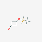 Structure of 3-(tert-butyldimethylsilyloxy)cyclobutanone