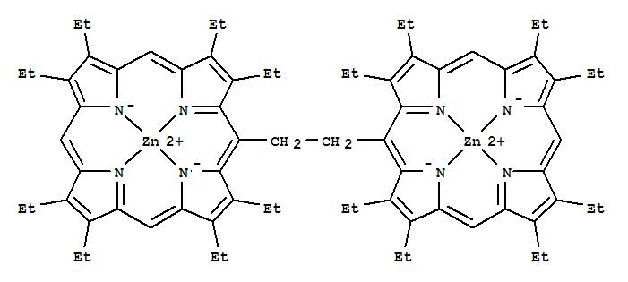 双(锌卟啉)(约5ΜMOL/L的二氯甲烷溶液) [用于CD光谱分析]结构式