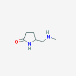 5-((methylamino)methyl)pyrrolidin-2-one结构式
