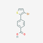 Structure of 4-(3-BROMOTHIEN-2-YL)BENZOIC ACID