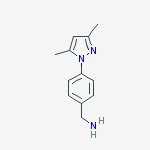 Structure of 4-(3,5-Dimethyl-1H-pyrazol-1-yl)benzylamine 97%
