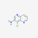 Structure of 4-chloro-1,5-naphthyridin-3-aMine