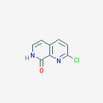Structure of 2-chloro-7H-1,7-naphthyridin-8-one