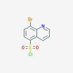 Structure of 8-BROMOQUINOLINE-5-SULFONYL CHLORIDE
