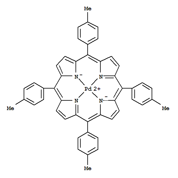 Structure of meso-Tetratolylporphyrin-Pd(II)