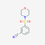 3-morpholin-4-ylsulfonylbenzonitrile结构式
