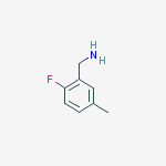 1-(2-fluoro-5-methylphenyl)methanamine结构式