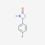4-(4-Fluorophenyl)azetidin-2-one结构式