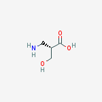 (S)-3-amino-2-(hydroxymethyl)propanoic acid结构式