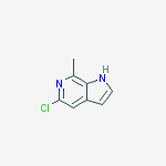 Structure of 5-CHLORO-7-METHYL-6-AZAINDOLE