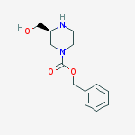Structure of (S)-benzyl 3-(hydroxymethyl)piperazine-1-carboxylate