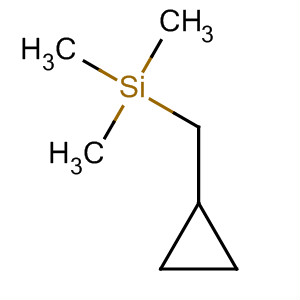 Structure of Silane, (cyclopropylmethyl)trimethyl-