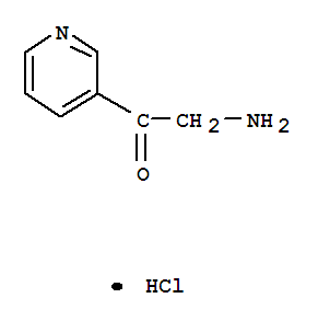 2-氨基-1-(吡啶-3-基)乙酮盐酸盐结构式