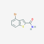 Structure of 4-Bromo-1-benzothiophene-2-carboxamide
