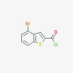 Structure of 4-Bromo-1-benzothiophene-2-carbonyl chloride