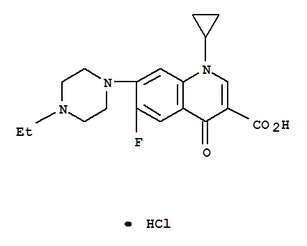 ENROFLOXAIN HYDROCHLORIDE结构式