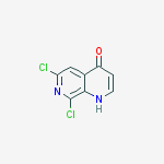 6,8-dichloro-1,7-naphthyridin-4(1H)-one结构式