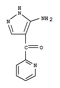Structure of Methanone, (5-amino-1H-pyrazol-4-yl)-2-pyridinyl-