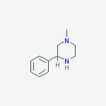 Structure of (3S)-1-methyl-3-phenylpiperazine