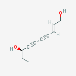 Structure of (R,E)-Deca-2-ene-4,6-diyne-1,8-diol