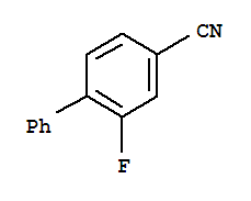 4-CYANO-2-FLUORO-BIPHENYL结构式