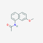 Structure of N-(7-METHOXYNAPHTHALEN-1-YL)ACETAMIDE