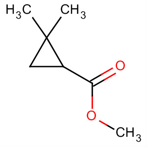 Structure of Cyclopropanecarboxylic acid, 2,2-dimethyl-, methyl ester