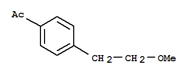 Structure of 1-[4-(2-methoxyethyl)phenyl]ethan-1-one