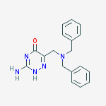 Structure of 3-Amino-6-((dibenzylamino)methyl)-1,2,4-triazin-5(2H)-one