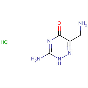 Structure of 1,2,4-Triazin-5(2H)-one, 3-amino-6-(aminomethyl)-, monohydrochloride