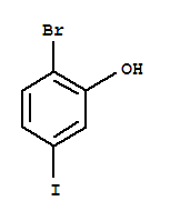 2-溴-5-碘苯酚结构式