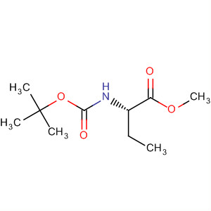 Butanoic acid, 2-[[(1,1-dimethylethoxy)carbonyl]amino]-, methyl ester,(S)-结构式