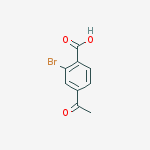Structure of 4-acetyl-2-bromoBenzoic acid
