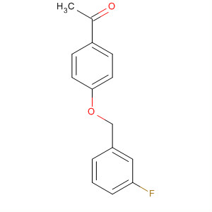 Structure of Ethanone, 1-[4-[(3-fluorophenyl)methoxy]phenyl]-