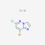 Structure of 8-Bromo-6-chloroimidazo[1,2-b]pyridazine hydrochloride