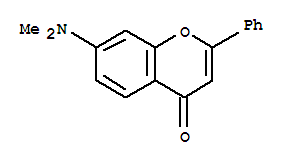 Structure of 4H-1-Benzopyran-4-one,7-(dimethylamino)-2-phenyl-