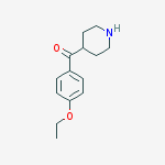 Structure of (4-ethoxyphenyl)(piperidin-4-yl)methanone