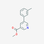 methyl 5-m-tolylpyridine-3-carboxylate结构式