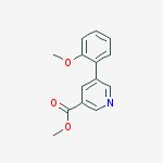 methyl 5-(2-methoxyphenyl)pyridine-3-carboxylate结构式