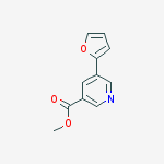 methyl 5-(furan-2-yl)pyridine-3-carboxylate结构式