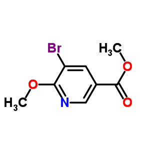 Structure of 5-Bromo-6-methoxynicotinic acid methyl ester