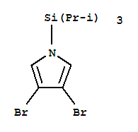 Structure of N-(TRIISOPROPYLSILYL)-3,4-DIBROMOPYRROLE