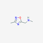 N-METHYL-1-(3-METHYL-1,2,4-OXADIAZOL-5-YL)METHANAMINE 95%结构式