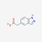 Structure of (1H-INDAZOL-5-YL)ACETIC ACID