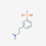 2-(3-methylsulfonylphenyl)ethanamine结构式